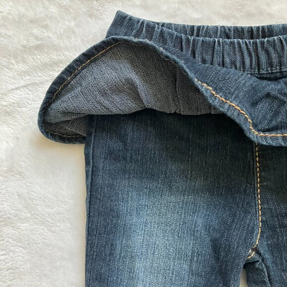 Gymboree Toddler Denim Jeans 18-24M | Blue Ruffle Peplum EUC - Picture 7 of 13
